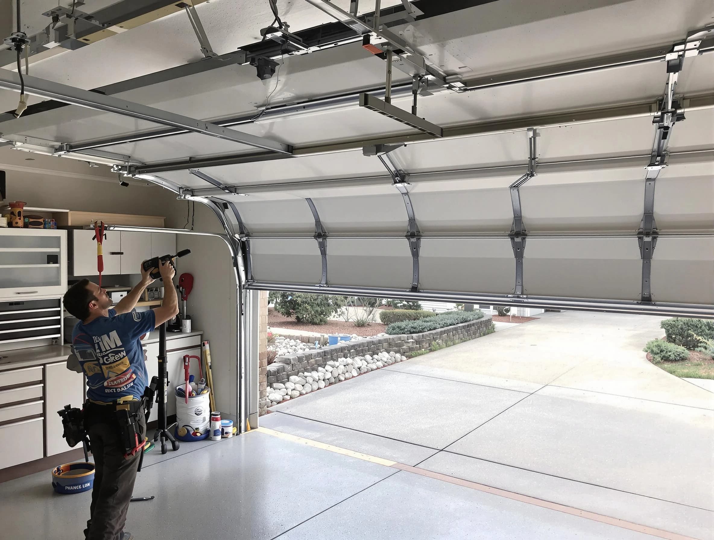 Garage door track repair service by Fountain Hills Garage Door Repair in Fountain Hills