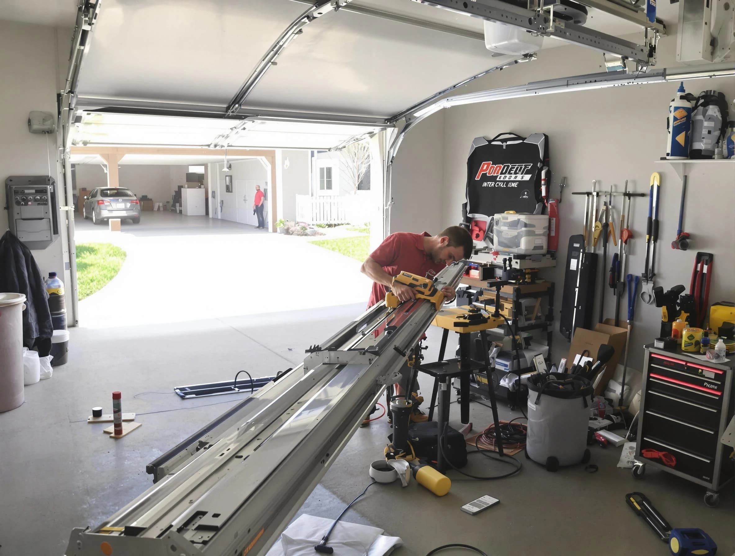 Fountain Hills Garage Door Repair expert performing track repair in Fountain Hills